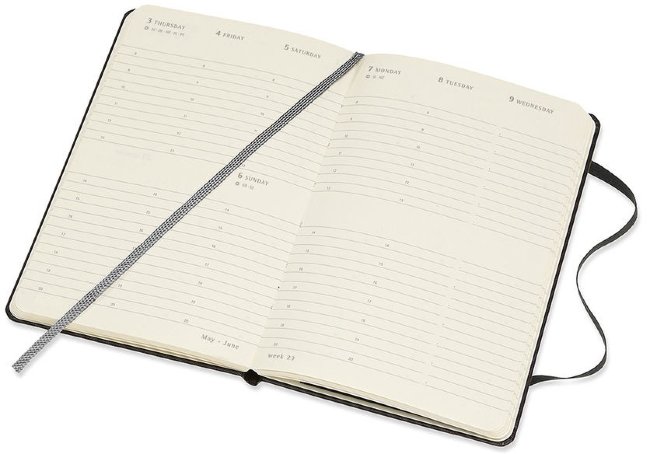 Еженедельник Moleskine CLASSIC WKLY VERTICAL Pocket 90x140мм 144стр. черный Еженедельник Moleskine CLASSIC WKLY VERTICAL Pocket 90x140мм 144стр. черный