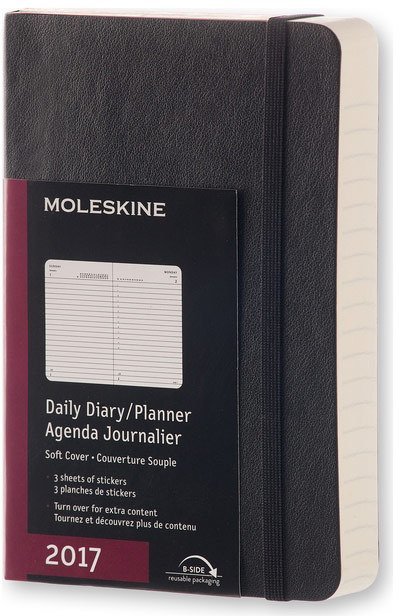Ежедневник Moleskine CLASSIC DAILY POCKET SOFT, A6, черный Ежедневник Moleskine CLASSIC DAILY POCKET SOFT, A6, черный