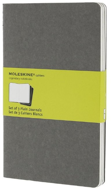 Блокнот Moleskine CAHIER JOURNAL LARGE, нелинованный, серый (3шт) Блокнот Moleskine CAHIER JOURNAL LARGE, нелинованный, серый (3шт)