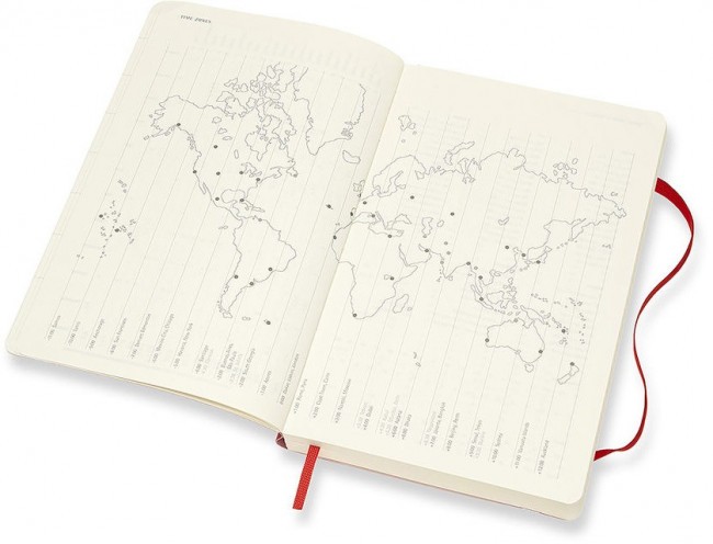 Ежедневник Moleskine CLASSIC SOFT Large 130х210мм 400стр. мягкая обложка красный