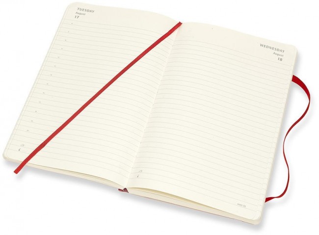 Ежедневник Moleskine CLASSIC SOFT Large 130х210мм 400стр. мягкая обложка красный