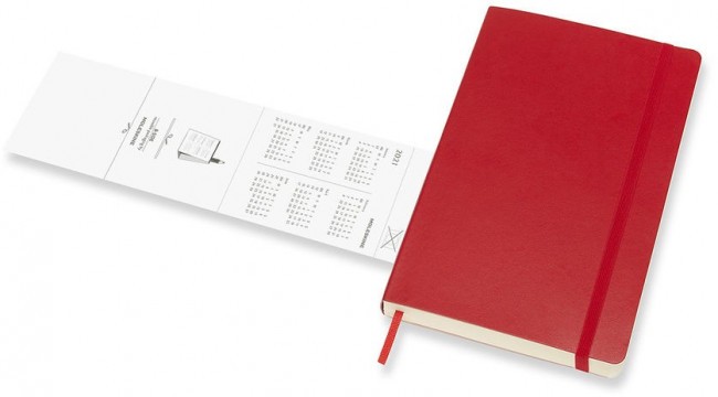 Ежедневник Moleskine CLASSIC SOFT Large 130х210мм 400стр. мягкая обложка красный