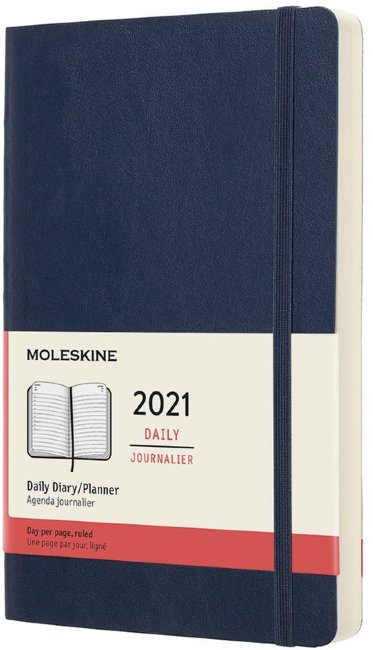 Ежедневник Moleskine CLASSIC SOFT Large 130х210мм 400стр. мягкая обложка синий сапфир