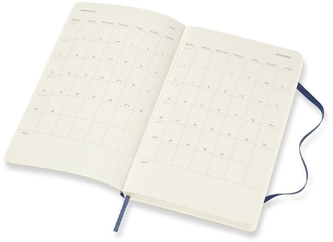 Ежедневник Moleskine CLASSIC SOFT Large 130х210мм 400стр. мягкая обложка синий сапфир