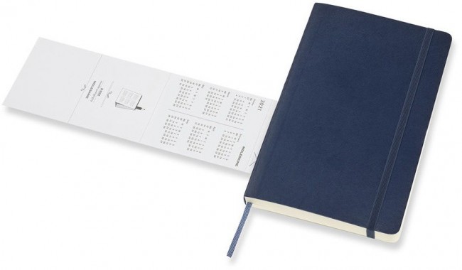 Ежедневник Moleskine CLASSIC SOFT Large 130х210мм 400стр. мягкая обложка синий сапфир