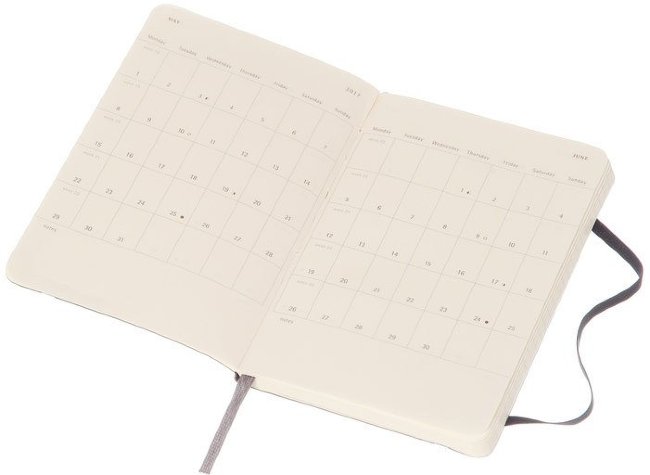 Еженедельник Moleskine CLASSIC WKNT POCKET SOFT, A6, черный