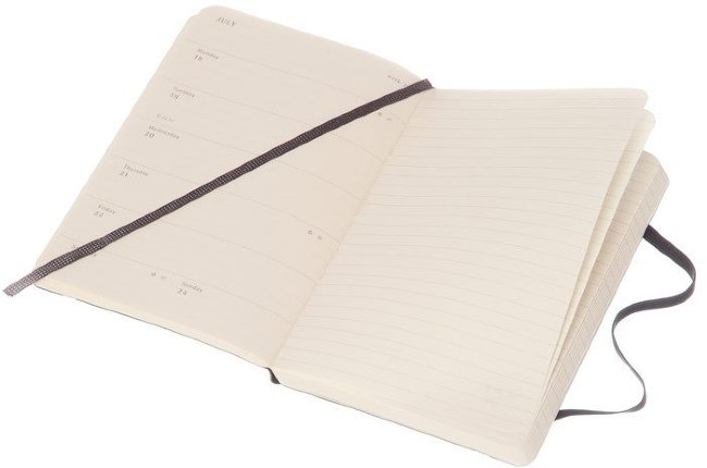 Еженедельник Moleskine CLASSIC WKNT POCKET SOFT, A6, черный