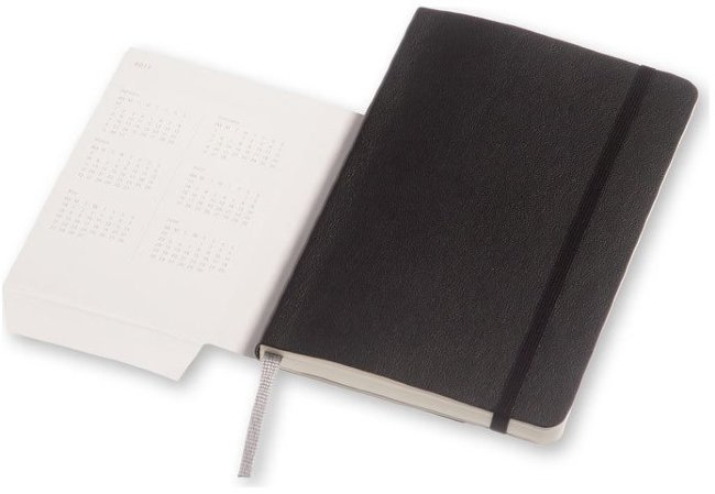Еженедельник Moleskine CLASSIC WKNT POCKET SOFT, A6, черный