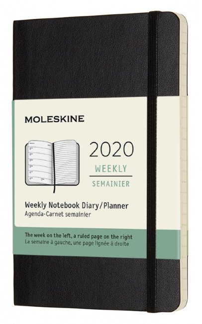 Еженедельник Moleskine CLASSIC WKNT POCKET SOFT, A6, черный