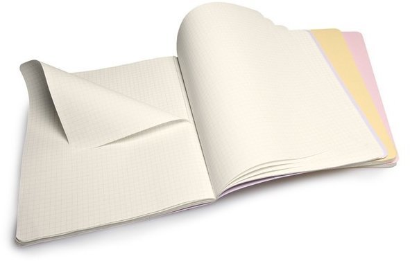 Блокнот Moleskine CAHIER JOURNAL XLarge, клетка, синий индиго (3шт)