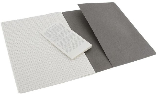 Блокнот Moleskine CAHIER JOURNAL XLarge, клетка, синий индиго (3шт)