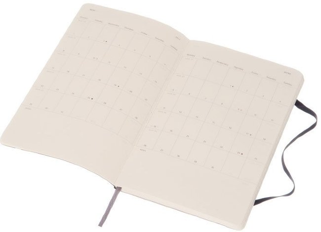 Еженедельник Moleskine CLASSIC WKNT LARGE SOFT, A5, черный