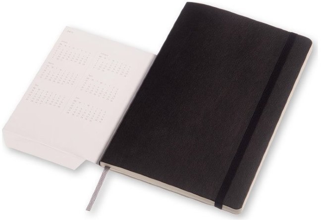 Еженедельник Moleskine CLASSIC WKNT LARGE SOFT, A5, черный