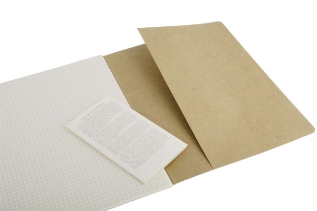 Блокнот Moleskine CAHIER JOURNAL XLarge, клетка, бежевый (3шт)