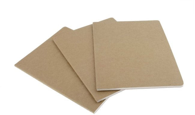 Блокнот Moleskine CAHIER JOURNAL XLarge, клетка, бежевый (3шт)