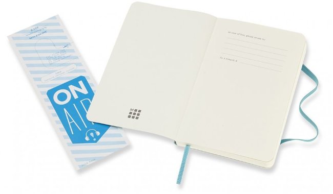 Блокнот Moleskine CLASSIC SOFT Pocket, нелинованный, голубой