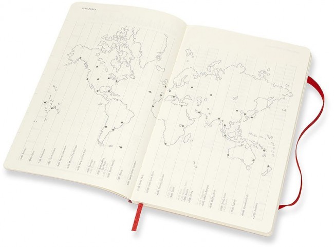 Еженедельник Moleskine CLASSIC SOFT WKNT Large 130х210мм 144стр. мягкая обложка красный