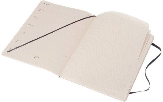 Еженедельник Moleskine CLASSIC WKNT XLARGE SOFT, A4, черный Еженедельник Moleskine CLASSIC WKNT XLARGE SOFT, A4, черный