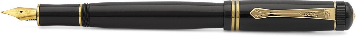 Ручка перьевая DIA2 M 0.9мм черный корпус с золотистыми вставками