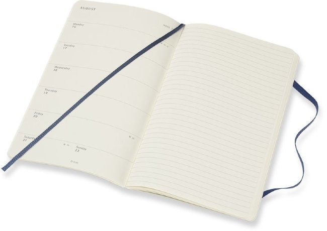 Еженедельник Moleskine CLASSIC SOFT WKNT Large 130х210мм 144стр. мягкая обложка синий сапфир