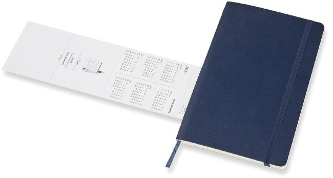 Еженедельник Moleskine CLASSIC SOFT WKNT Large 130х210мм 144стр. мягкая обложка синий сапфир