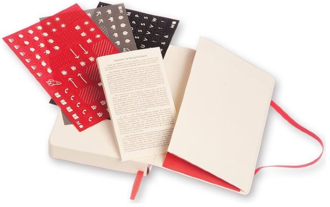 Ежедневник Moleskine CLASSIC DAILY POCKET SOFT, A6, красный