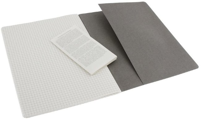 Блокнот Moleskine CAHIER JOURNAL XLarge, клетка, серый (3шт)