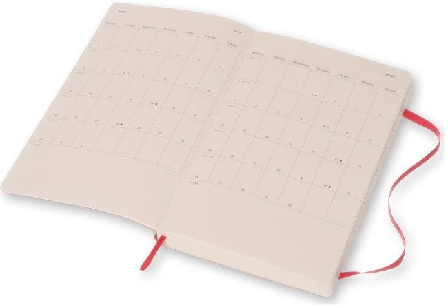 Ежедневник Moleskine CLASSIC DAILY LARGE SOFT, A5, красный Ежедневник Moleskine CLASSIC DAILY LARGE SOFT, A5, красный