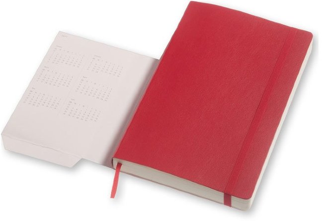 Ежедневник Moleskine CLASSIC DAILY LARGE SOFT, A5, красный Ежедневник Moleskine CLASSIC DAILY LARGE SOFT, A5, красный