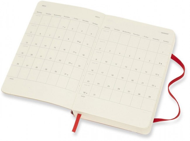Ежедневник Moleskine CLASSIC SOFT Pocket 90x140мм 400стр. мягкая обложка красный Ежедневник Moleskine CLASSIC SOFT Pocket 90x140мм 400стр. мягкая обложка красный