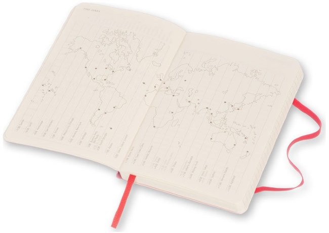 Еженедельник Moleskine CLASSIC WKNT POCKET SOFT, A6, красный