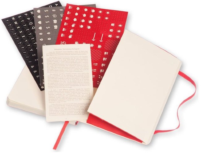 Еженедельник Moleskine CLASSIC WKNT POCKET SOFT, A6, красный