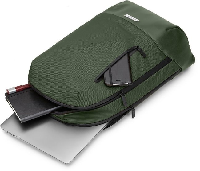 Рюкзак Moleskine Metro 31x47x13 см, зеленый мох