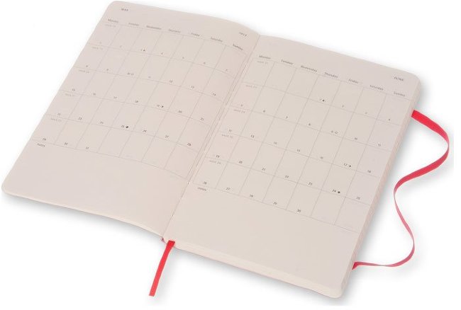 Еженедельник Moleskine CLASSIC WKNT LARGE SOFT, A5, красный Еженедельник Moleskine CLASSIC WKNT LARGE SOFT, A5, красный