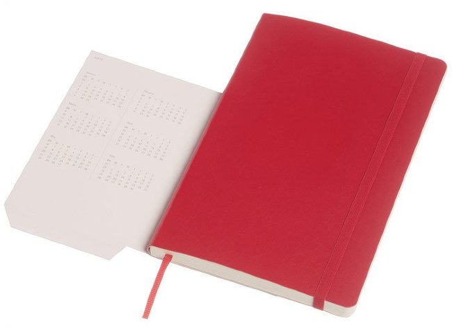 Еженедельник Moleskine CLASSIC WKNT LARGE SOFT, A5, красный Еженедельник Moleskine CLASSIC WKNT LARGE SOFT, A5, красный