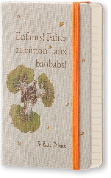Ежедневник Moleskine LE PETIT PRINCE DAILY PC, A6, светло-серый