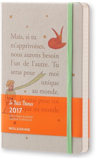 Ежедневник Moleskine LE PETIT PRINCE DAILY LG, A5, светло-серый