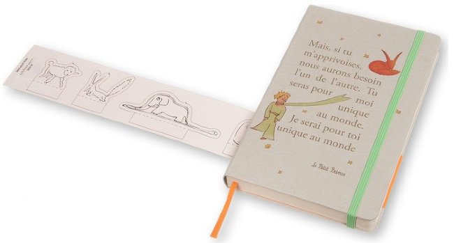 Ежедневник Moleskine LE PETIT PRINCE DAILY LG, A5, светло-серый