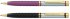 Набор: ручка шариковая и роллер Pierre Cardin Pen and Pen, черный, лиловый, серебристый