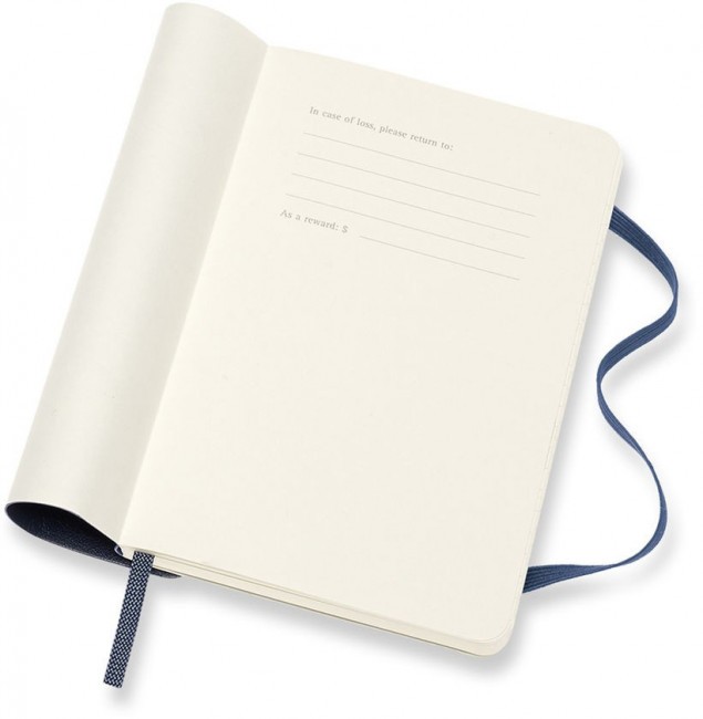 Еженедельник Moleskine CLASSIC SOFT WKNT Pocket 90x140мм 144стр. мягкая обложка синий сапфир