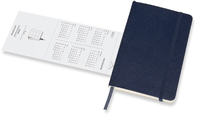 Еженедельник Moleskine CLASSIC SOFT WKNT Pocket 90x140мм 144стр. мягкая обложка синий сапфир