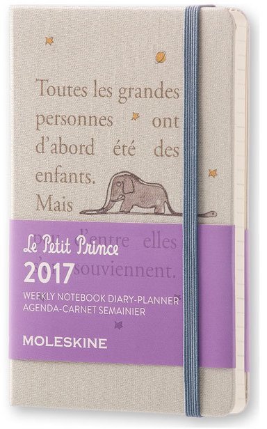 Еженедельник Moleskine LE PETIT PRINCE WKNT PC, A6, светло-серый