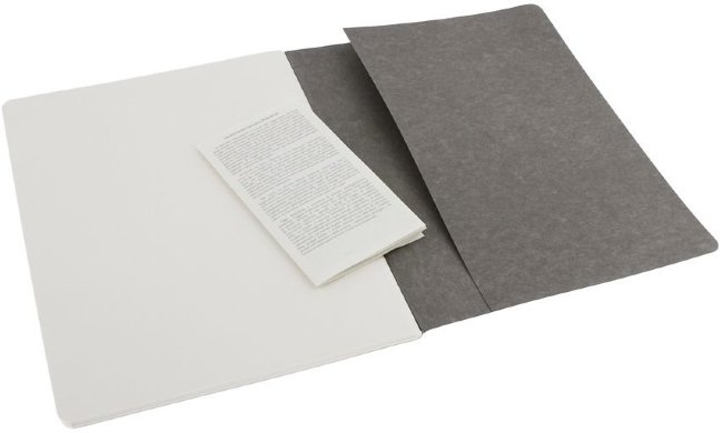 Блокнот Moleskine CAHIER JOURNAL XLarge, нелинованный, серый (3шт)