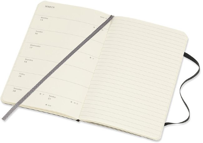 Еженедельник Moleskine CLASSIC SOFT WKNT Pocket 90x140мм 144стр. мягкая обложка черный Еженедельник Moleskine CLASSIC SOFT WKNT Pocket 90x140мм 144стр. мягкая обложка черный