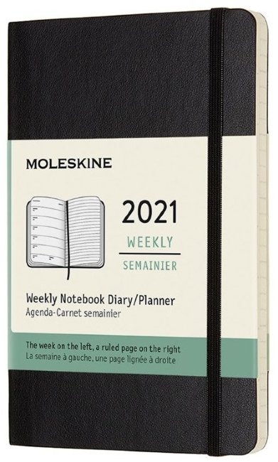 Еженедельник Moleskine CLASSIC SOFT WKNT Pocket 90x140мм 144стр. мягкая обложка черный Еженедельник Moleskine CLASSIC SOFT WKNT Pocket 90x140мм 144стр. мягкая обложка черный