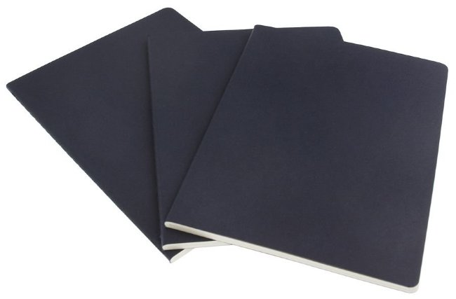 Блокнот Moleskine CAHIER JOURNAL XLarge, нелинованный, синий индиго (3шт)