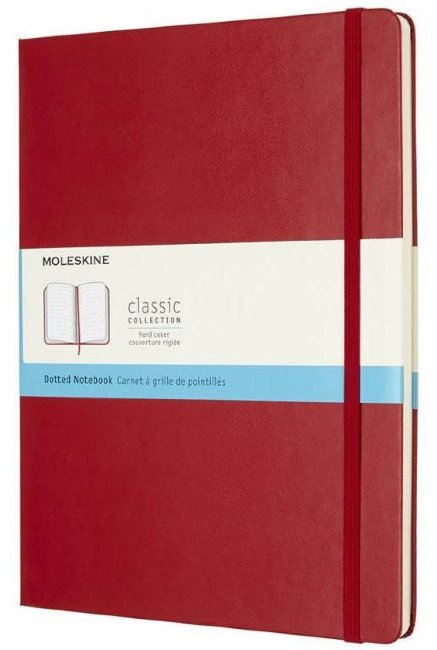 Блокнот Moleskine CLASSIC XLarge, пунктир, красный Блокнот Moleskine CLASSIC XLarge, пунктир, красный