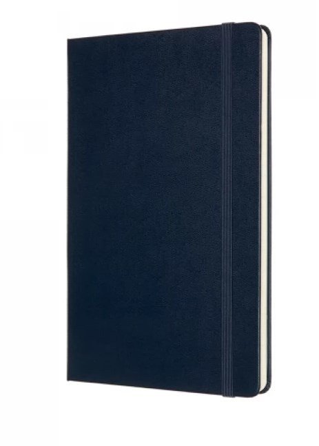 Блокнот Moleskine CLASSIC DOUBLE Large 130х210мм 240стр. линейка, нелинованный твердая обложка синий