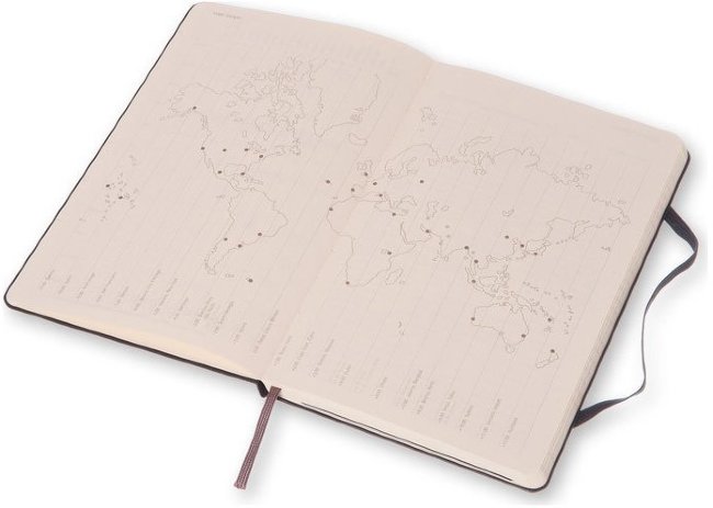 Еженедельник Moleskine ACADEMIC WKNT LGH, A5, черный