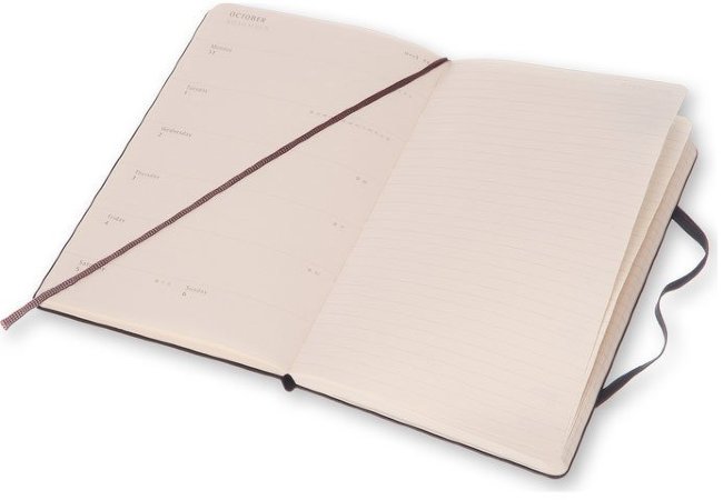 Еженедельник Moleskine ACADEMIC WKNT LGH, A5, черный